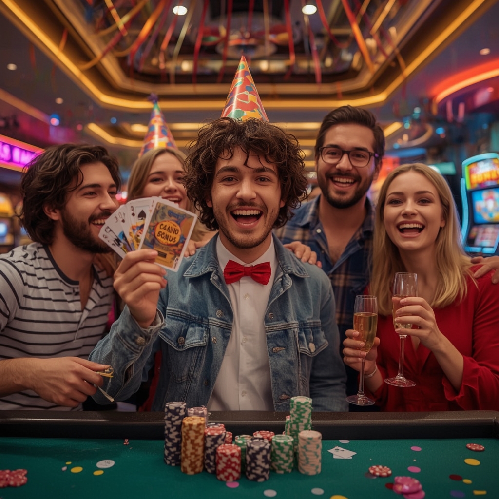 joueur recevant un bonus sur WIN UNIQUE CASINO